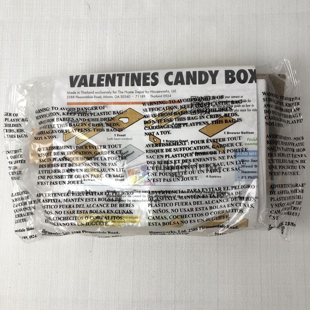 Home Depot Kids Workshop Kit - VALENTINES CANDY BOX - February 2025
